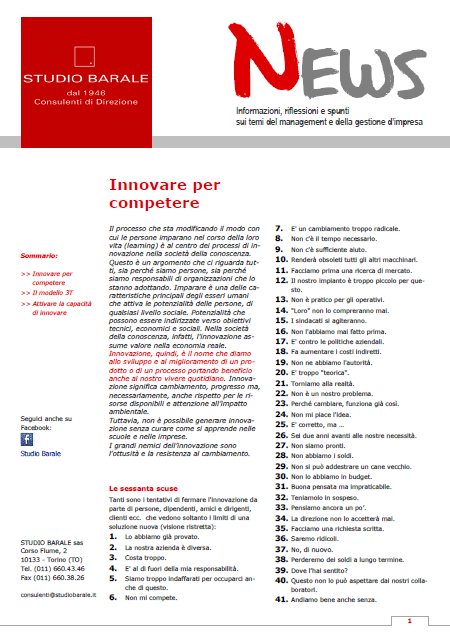 Consulenza organizzazione, supporto all'innovazione, consulenza organizzativa