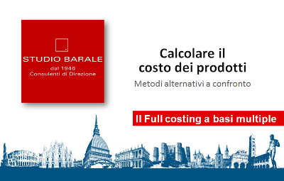 Consulenza contabilità industriale, full costing a base multipla, i centri di costo